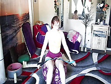Sitting On A Yoga Ball To Stretch Is Great Fro Your Core Strength.  Squeeze Your Muscles Tight