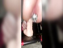 Blowing Cock While Fucking Sex Toy And Squirting