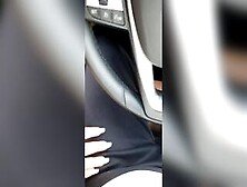 Step Cougar Risky Hand Job Inside The Vehicle Make Step Son Cum On Her Hands