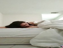 Dude Quickly Sets Up A Cam,  Before His Gf Is Back From The Toilet To Suck His Dick.