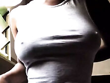Big Tits Nipples Showing Her Horny Body