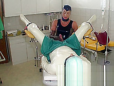 Rubber Nurse Have Fun With Patient Cock