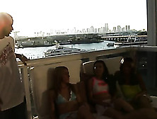 Three Chick And Two Black Dudes In The Balcony Cfnm Video