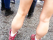 Perfect Legs And Calves Candid