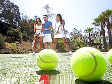 Tennis Coach Gets Balls Licked By 2 Latinas