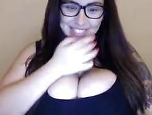 Busty Bbw With Glasses On Cam