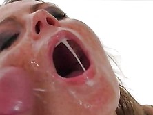 Alexis May Doused With A Double Cumload