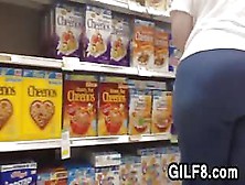 Granny With A Huge Ass At The Store
