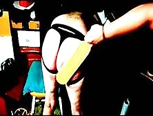 Spanking My Hubby's Sissy-Butt Bright Red