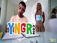 Yngr - Alluring Blonde Youngster Lilith Grace Gets Her Twat Slammed By Pervy Step Bro