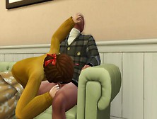 Mega Sims- Stranger Rides Cheating Wifey,  And Her Daughter (Sims Four)