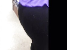 Large Moist Butt Wearing Spandex Groped