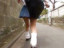Kinky Schoolgirl Aya Inazawa Masturbates In Class