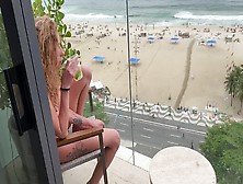 Creampie Anal On The Balcony In Rio De Janeiro