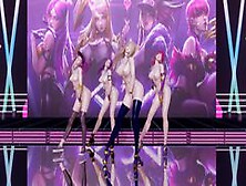 [Mmd] Girlsday - Something Nude Vers.  Ahri Akali Evelynn Kaisa 3D Uncensored Nude Dance