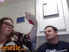 Fat Beckie And Friend Play Omegle Game,  Flashes