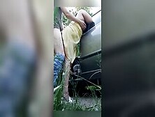 Amateur Wifey First Time Pounded With Stranger Inside Vehicle