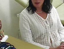 Horny German Lady Pleasing Herself In The Doctor's Office
