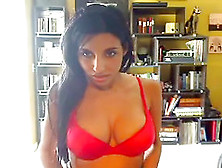 Fake Tits Latina Masturbates On Webcam Video