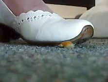 Candid Camera Snail Meets White Shoes
