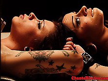 Female – Tied Up Lesbo Bdsm Fetish Lovers Clamped