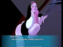 Funny Porn Cartoon With A Sinful Nun