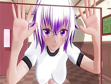 3D Anime Schoolgirl Smuggled A Vibrator Into The Locker Room
