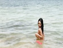 Playboy3. Com - Skinny Oriental 18 Celeb Posed On The Beach And Revealed Her Amazingly Hot Body