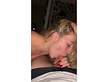 Sexy Blonde Milf Sucking Dick Before Bed I Found Her At Fuked.  Xyz