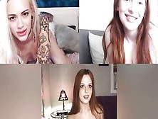 Three Amateur Lezzies Are Skyping And Masturbating For One Another