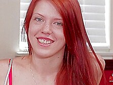 Redhead Teen In Casting
