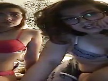 Two Girls Teasing On Periscope