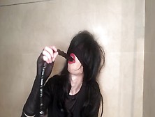 Blind Masked Ts Throat Hard Trash Swallow Attempt (Part One)