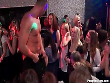 Redheaded Slut Sucks Dick At The Club