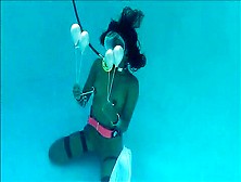 Underwater Self Bondage