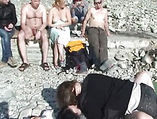Russian Couples Fuck At The Real Hot Beach