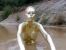Golden Paint Muddy Girl