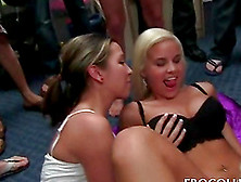 Lusty College Bitches Giving Multiple Blowjobs At A Sex Party