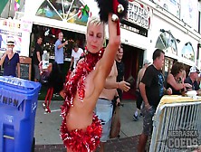 Nude Girls With Only Body Paint Out In Public On The Streets Of Fantasy Fest 2018 Key West Florida - Nebraskacoeds