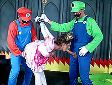 Mario And Luigi Naild Princess Peach In A Threesome