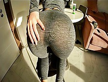 Stes Sis Waits Me With Buttplug And Yoga Pants - Left Her With Open Behind Gape - Mynewprofession