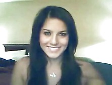Cute Brunete On Webcam