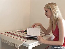 Blonde Teen Is Cuckolding Her Husband Really Bad