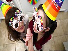 Birthday Blowjob Party With Wet Milf Stepmom And Naughty Teen Stepsister (Conor Coxxx,  Tifa Quinn)