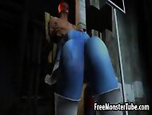 Sexy Blue 3D Cartoon Babe Gets Fucked By Magneto