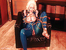Sexy Fetish Model In Shiny Latex Catsuit So! Curvy Milf Erotic Beautiful With Arya Grander