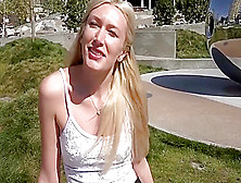 Russian Blondie In Her First Casting Scene
