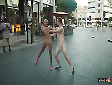 Naked Dancing In Public.