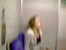 Girl Pee In The Train And Bus