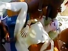 Hung Bbc Showing A Young Blonde What For
